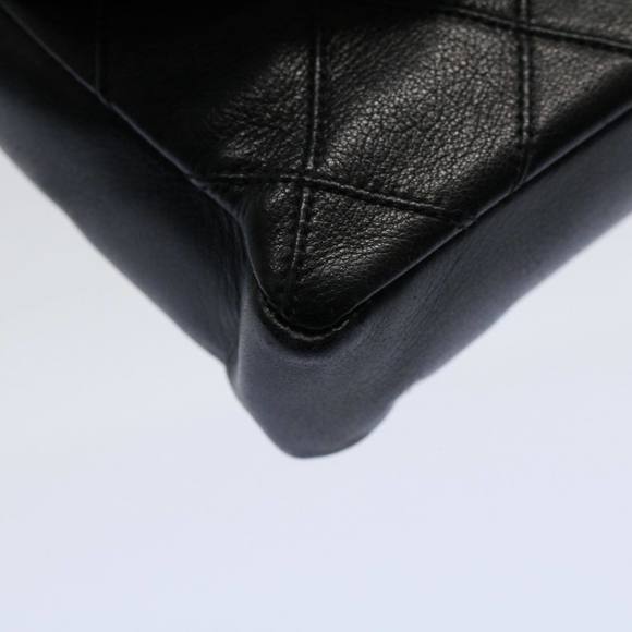 CHANEL Bicolole Chain Waist bag Lamb Skin Black CC Auth ar10853B - Picture 14 of 16